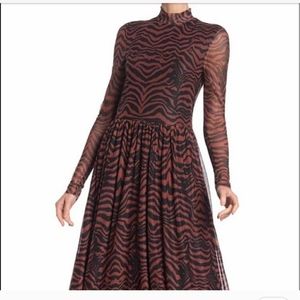 Rust Tiger print dress